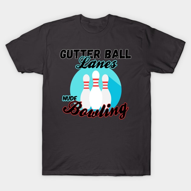 Gutter Ball Lanes T-Shirt by KramerArt